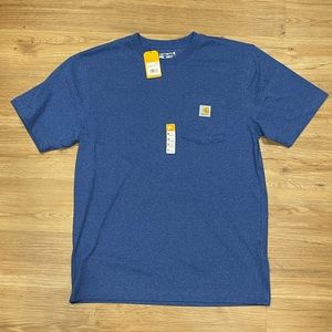 Carhartt Workwear Pocket TShirt K87 Heavyweight Jersey Knit Tee Medium Lakeshore